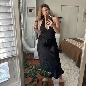 Express Black Body Contour Top